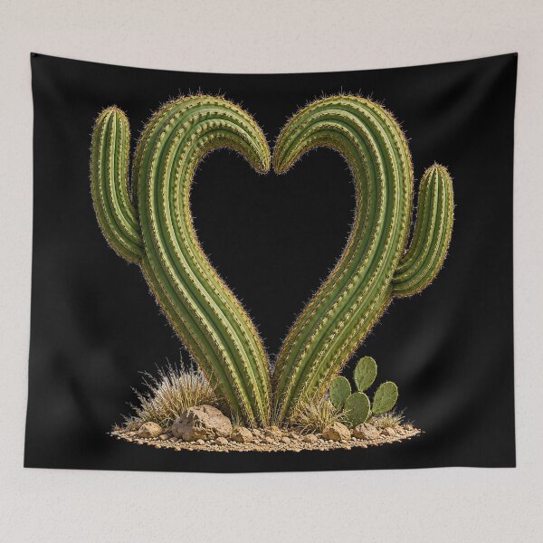 Item preview, SAGUARRO CACTUS HEART designed and sold by ART-TYPE.