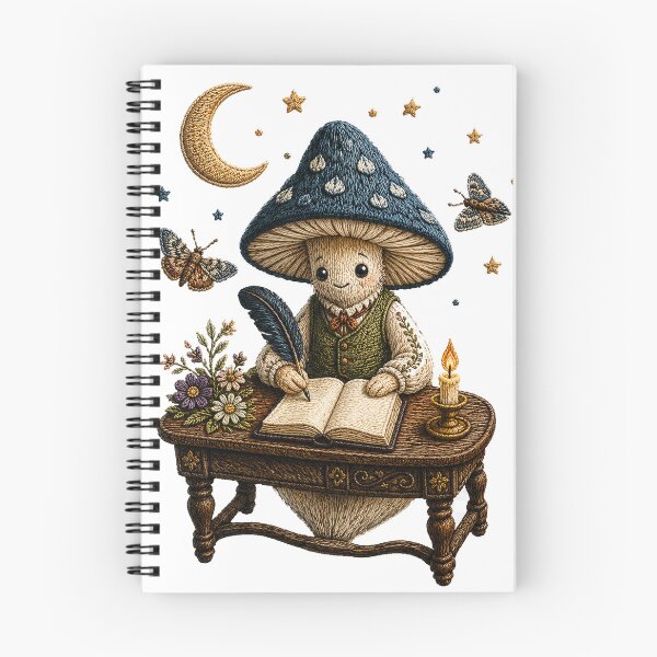 Item preview, Inkcap Mushroom Poet at Midnight designed and sold by networkseen.