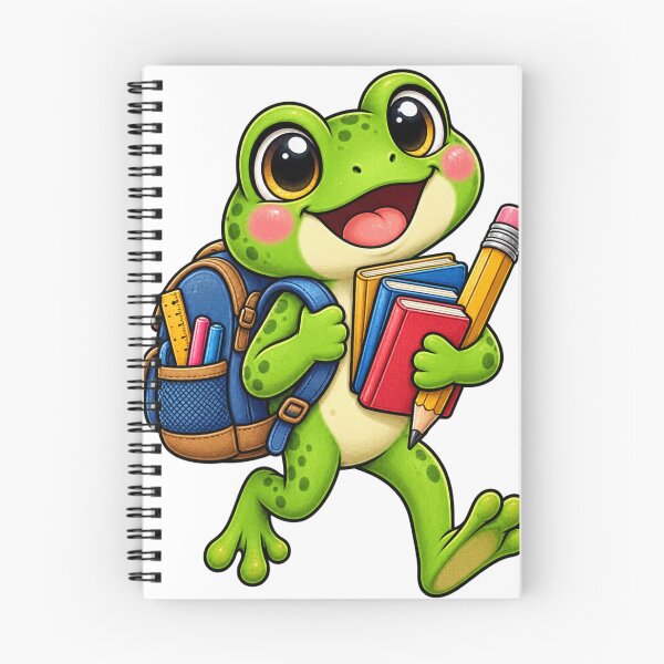 Item preview, Cute Frog Back to School – Kawaii Student School Design designed and sold by FalistY.