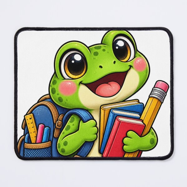 Item preview, Cute Frog Back to School – Kawaii Student School Design designed and sold by FalistY.