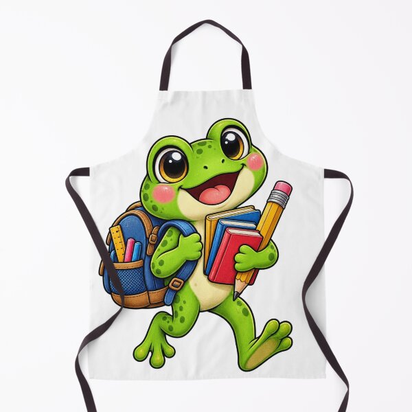 Item preview, Cute Frog Back to School – Kawaii Student School Design designed and sold by FalistY.