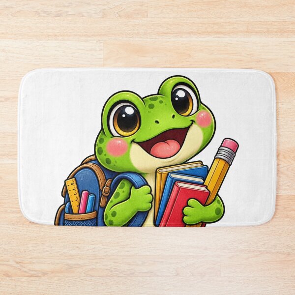 Item preview, Cute Frog Back to School – Kawaii Student School Design designed and sold by FalistY.