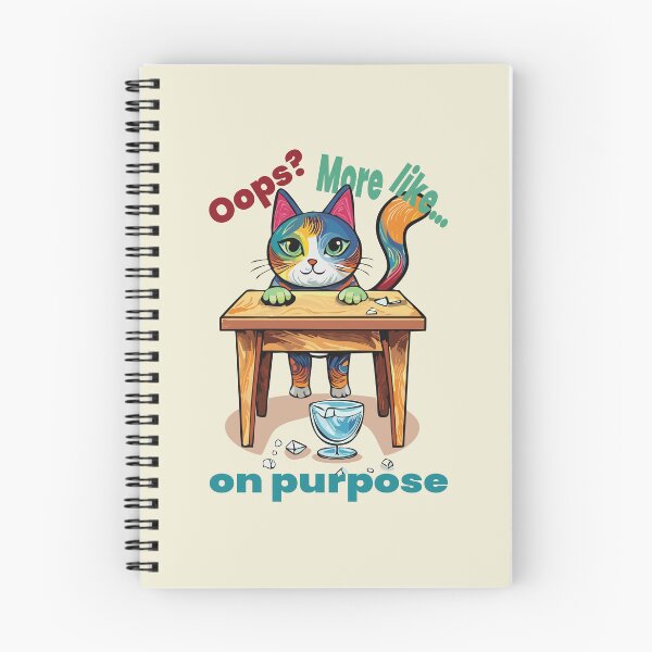 Item preview, Oops On Purpose Funny Cat Design designed and sold by photossmirnov.