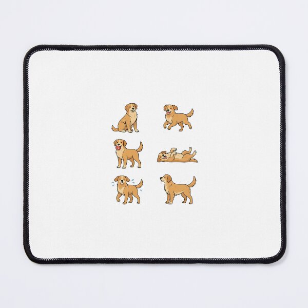 Item preview, Golden Retriever Sticker Sheet | Cute Dog Pose Pack designed and sold by The Waggy Doodle.
