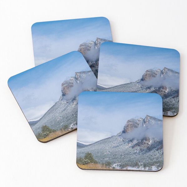 Item preview, Mountains shrouded in low clouds on a brisk fall day in RMNP designed and sold by South 500 Photography.
