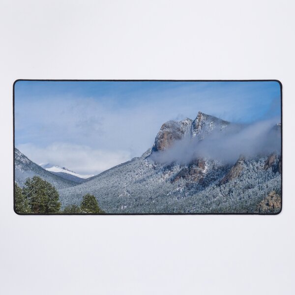 Item preview, Mountains shrouded in low clouds on a brisk fall day in RMNP designed and sold by South 500 Photography.