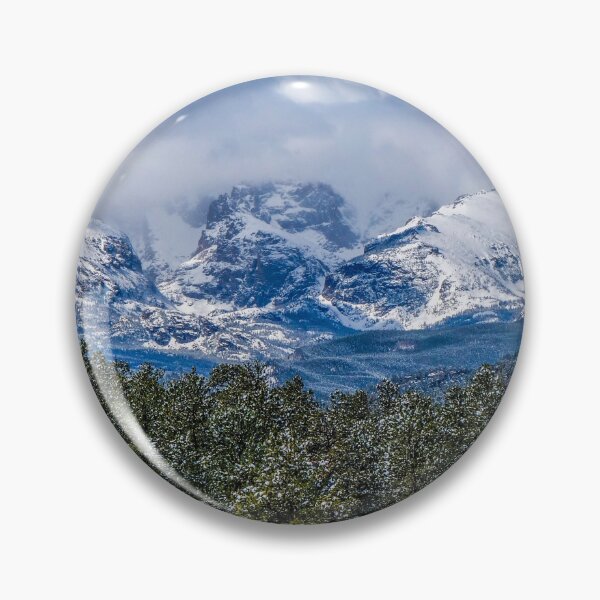 Item preview, Snow capped peaks in Rocky Mountain National Park designed and sold by South 500 Photography.