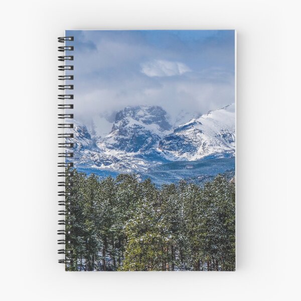 Item preview, Snow capped peaks in Rocky Mountain National Park designed and sold by South 500 Photography.