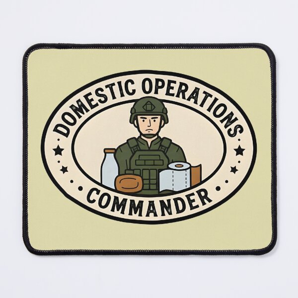 Item preview, Domestic Operations Commander Funny Military designed and sold by LuloCreative.