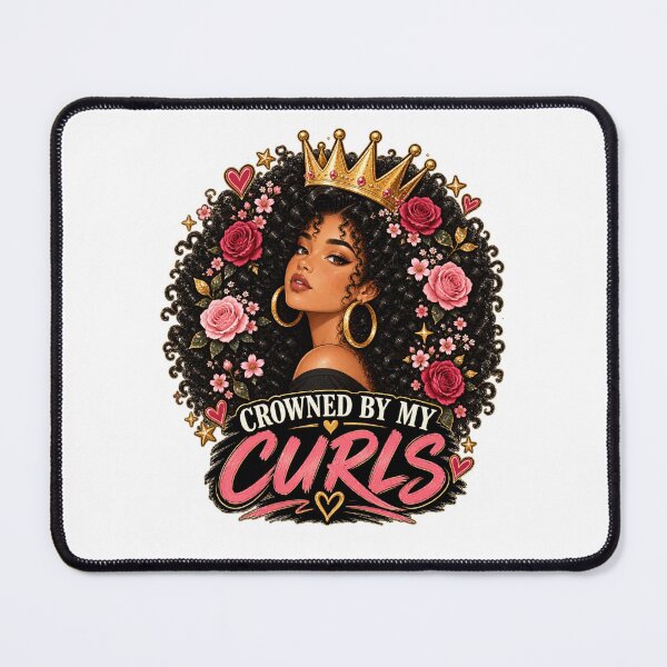 Item preview, CROWNED BY MY CURLS - curly hair designed and sold by Lily Lola.