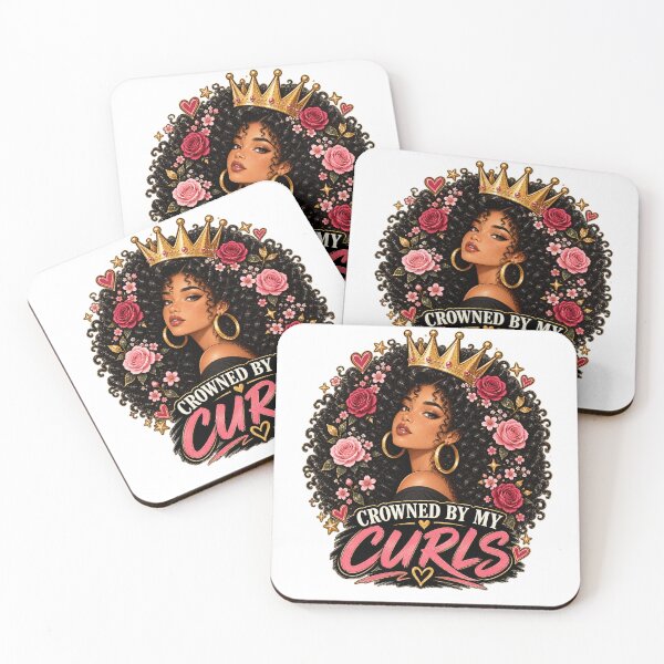 Item preview, CROWNED BY MY CURLS - curly hair designed and sold by Lily Lola.