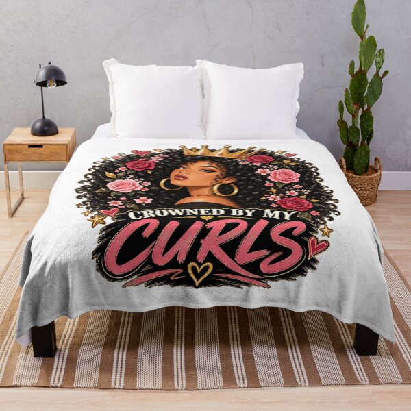 Item preview, CROWNED BY MY CURLS - curly hair designed and sold by Lily Lola.