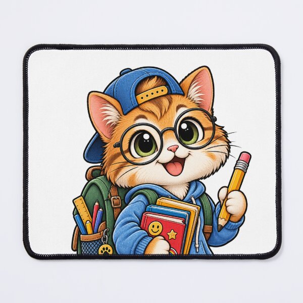 Item preview, Cute Cat Back to School – Kawaii Student School Design designed and sold by FalistY.