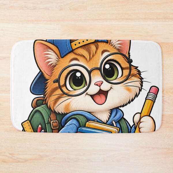 Item preview, Cute Cat Back to School – Kawaii Student School Design designed and sold by FalistY.