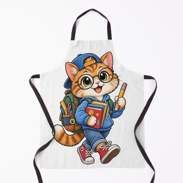 Item preview, Cute Cat Back to School – Kawaii Student School Design designed and sold by FalistY.