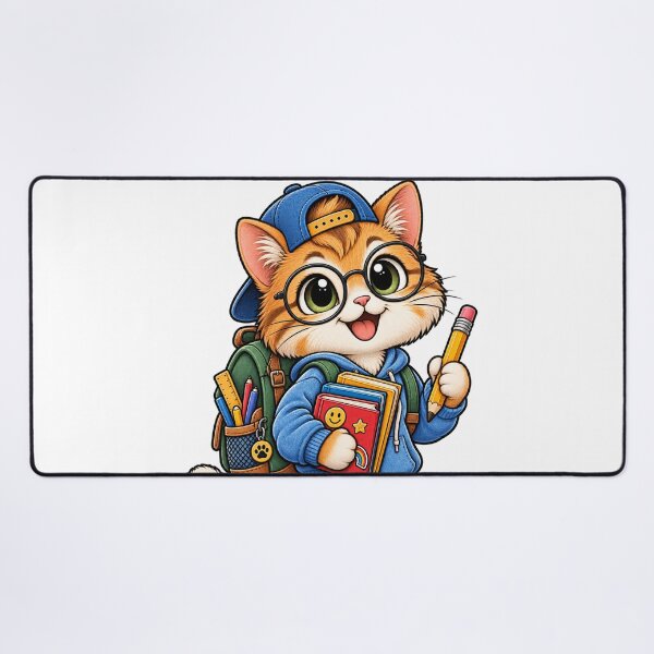 Item preview, Cute Cat Back to School – Kawaii Student School Design designed and sold by FalistY.