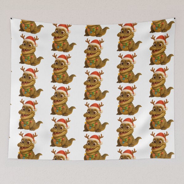 Item preview, Christmas Caiman Alligator designed and sold by Sillytoe.