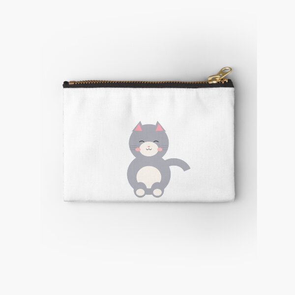 Item preview, cute kitten illustration kawaii sticker catlover animal adorable petlover gray designed and sold by kd2010.