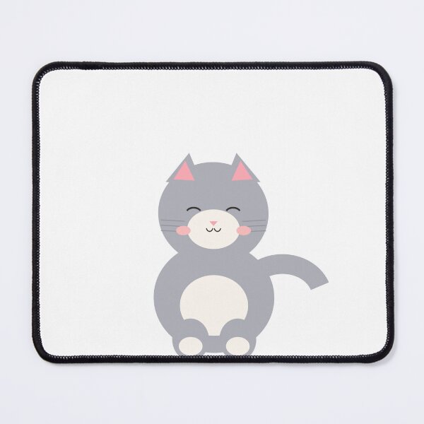 Item preview, cute kitten illustration kawaii sticker catlover animal adorable petlover gray designed and sold by kd2010.