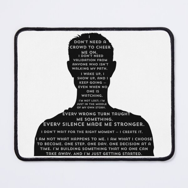 Item preview, Motivational Mindset Silhouette Quote Discipline Self Growth designed and sold by busesplace.