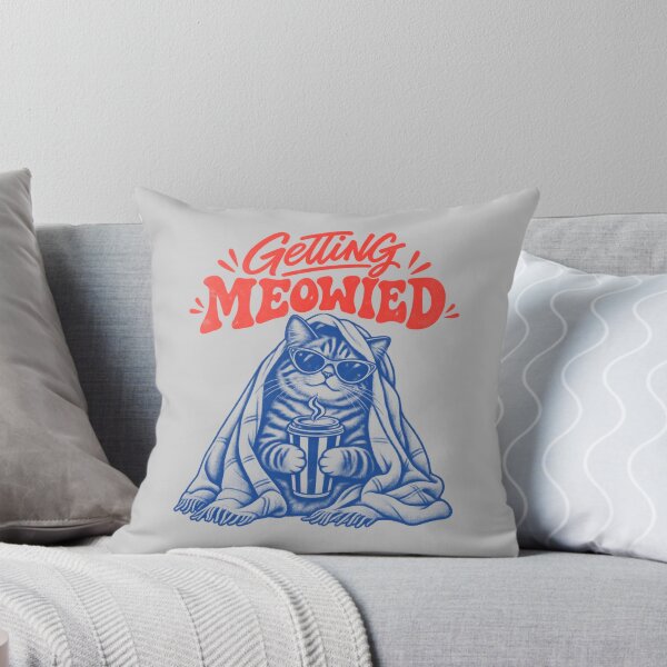 Item preview, Getting Meowied – Funny Vintage Cat Coffee designed and sold by Idontwannaknow.