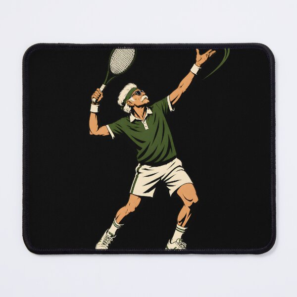 Item preview, Never Underestimate an Old Man With a Tennis Racket – Senior Tennis Player designed and sold by Ajdaprint.