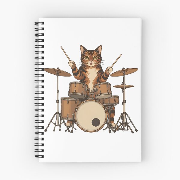 Item preview, Tortie cat plays the drums designed and sold by ParadoxParadox.