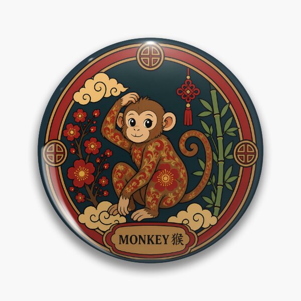 Item preview, Chinese Zodiac - Monkey designed and sold by FloreDreamStudio.