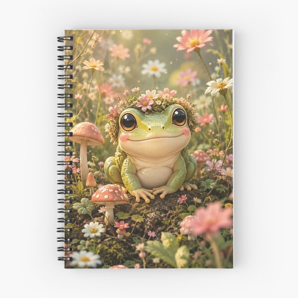 Item preview, Enchanted Flower Frog designed and sold by Gold&pixels.