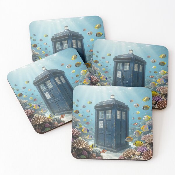 Item preview, Doctor Who and the Tardis Underwater designed and sold by Creepy Princess Creations.