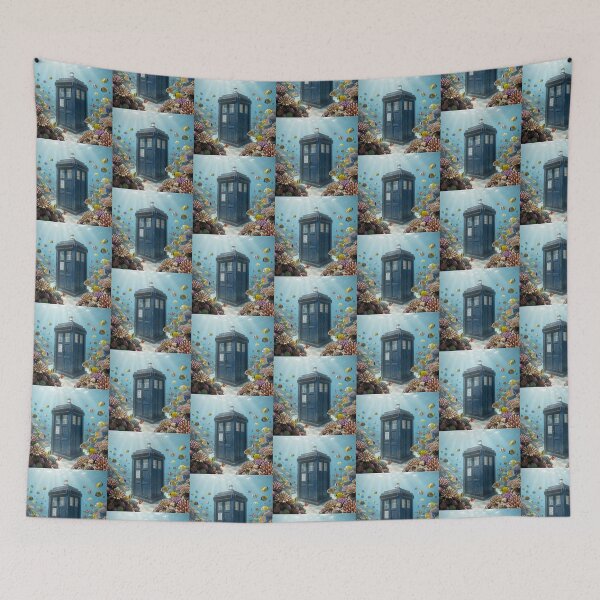 Item preview, Doctor Who and the Tardis Underwater designed and sold by Creepy Princess Creations.
