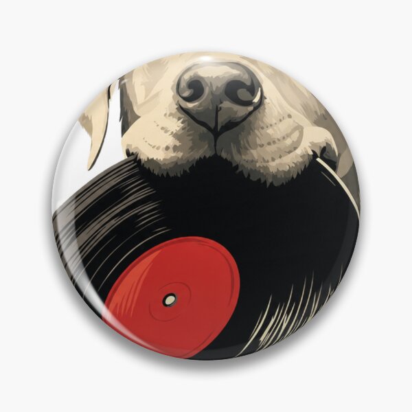 Item preview, golden retriever with record designed and sold by PhiloDoh.