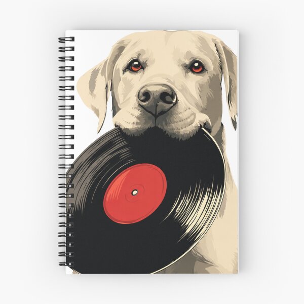 Item preview, golden retriever with record designed and sold by PhiloDoh.