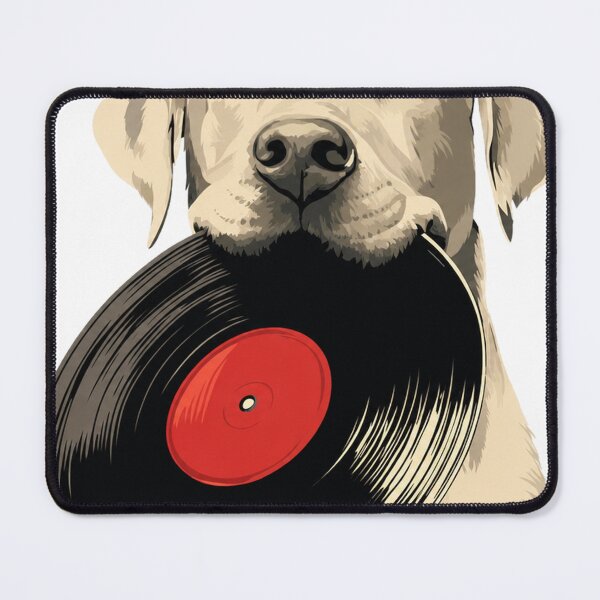 Item preview, golden retriever with record designed and sold by PhiloDoh.
