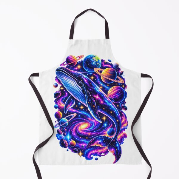 Item preview, Cosmic Galaxy Whale Among Colorful Planets designed and sold by TinyWeird.