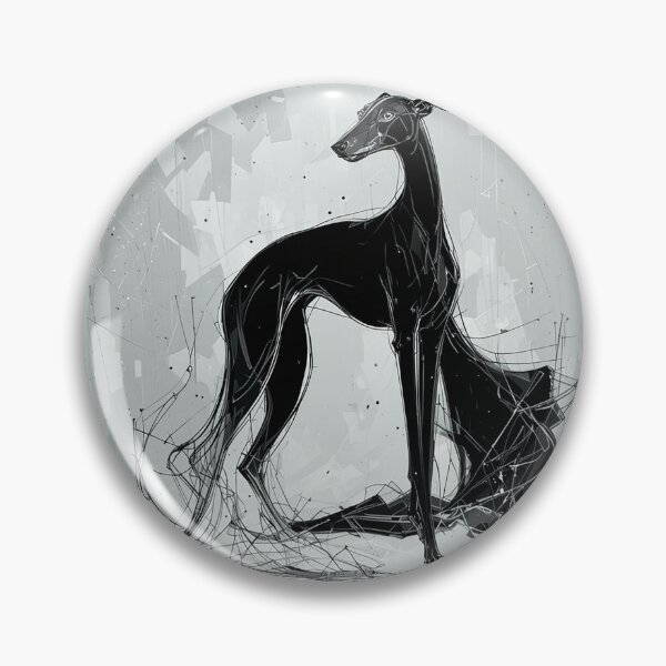 Item preview, Elegant Greyhound Line Art – Minimalist Fashion Dog Illustration designed and sold by PixPixari.