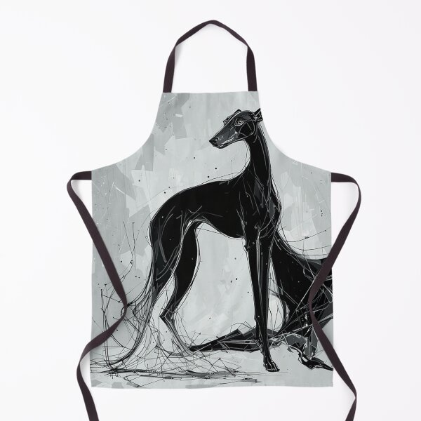 Item preview, Elegant Greyhound Line Art – Minimalist Fashion Dog Illustration designed and sold by PixPixari.