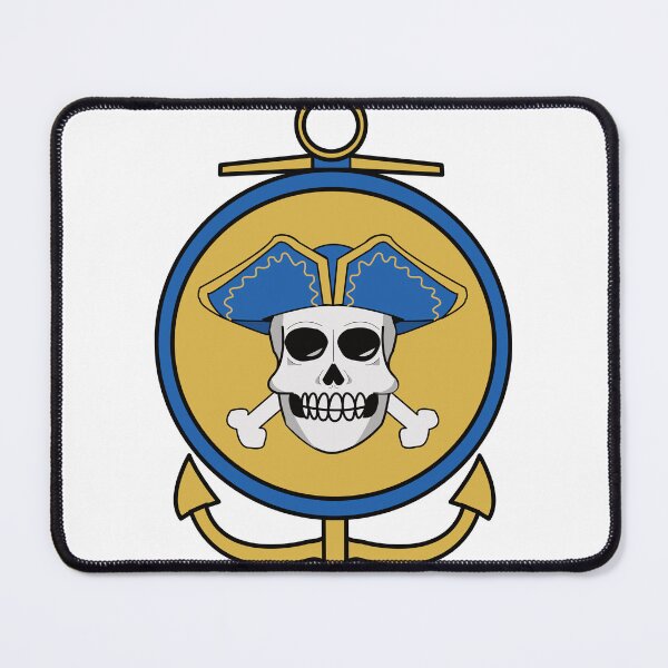 Item preview, Nautical Pirate Skull & Anchor Emblem designed and sold by RedDragonStudio.