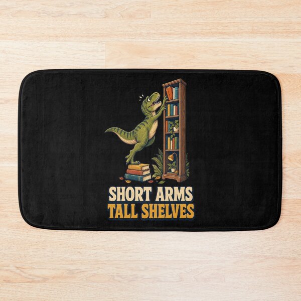 Item preview, Short Arms Tall Shelves T-Rex Reading Dinosaur Art designed and sold by CG Studio.