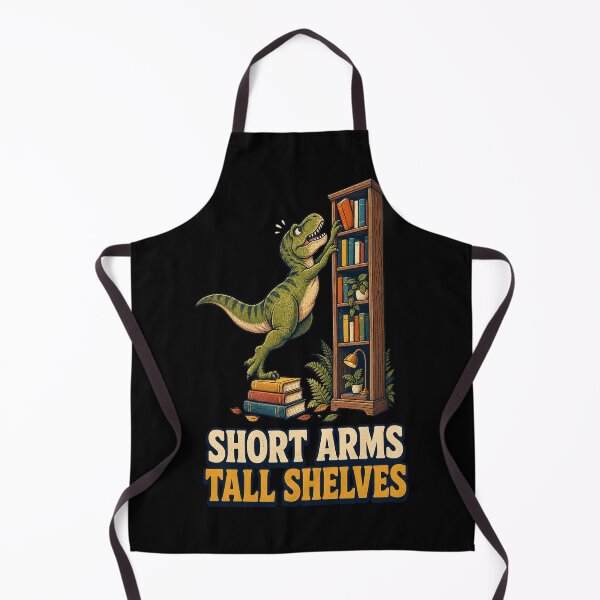 Item preview, Short Arms Tall Shelves T-Rex Reading Dinosaur Art designed and sold by CG Studio.