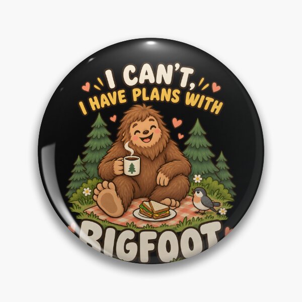 Item preview, I Can’t, I Have Plans With Bigfoot – Cute Cozy Sasquatch Picnic designed and sold by Ajdaprint.