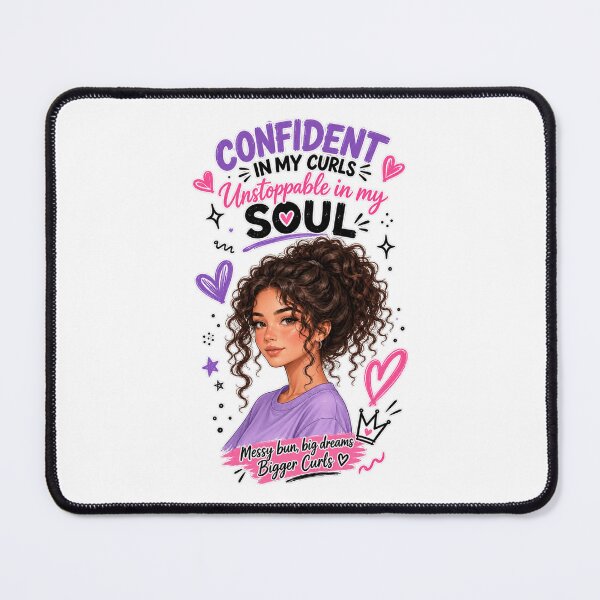 Item preview, Confident In My Curls - curly hair designed and sold by Lily Lola.