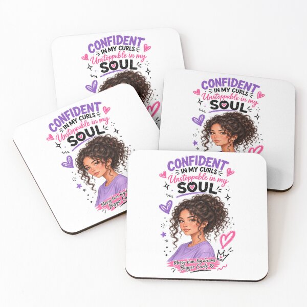 Item preview, Confident In My Curls - curly hair designed and sold by Lily Lola.