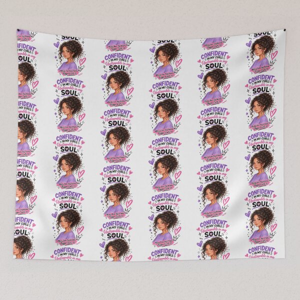 Item preview, Confident In My Curls - curly hair designed and sold by Lily Lola.