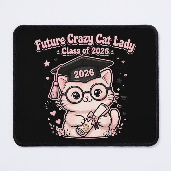 Item preview, Future Crazy Cat Lady Class of 2026 - Cute Graduation Cat designed and sold by Fulaly.