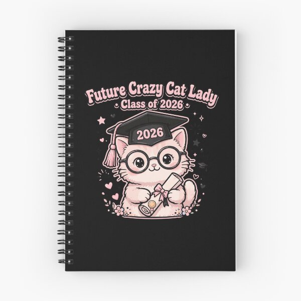 Item preview, Future Crazy Cat Lady Class of 2026 - Cute Graduation Cat designed and sold by Fulaly.