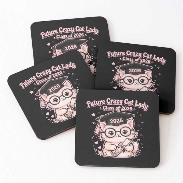 Item preview, Future Crazy Cat Lady Class of 2026 - Cute Graduation Cat designed and sold by Fulaly.