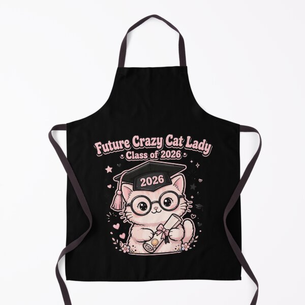 Item preview, Future Crazy Cat Lady Class of 2026 - Cute Graduation Cat designed and sold by Fulaly.