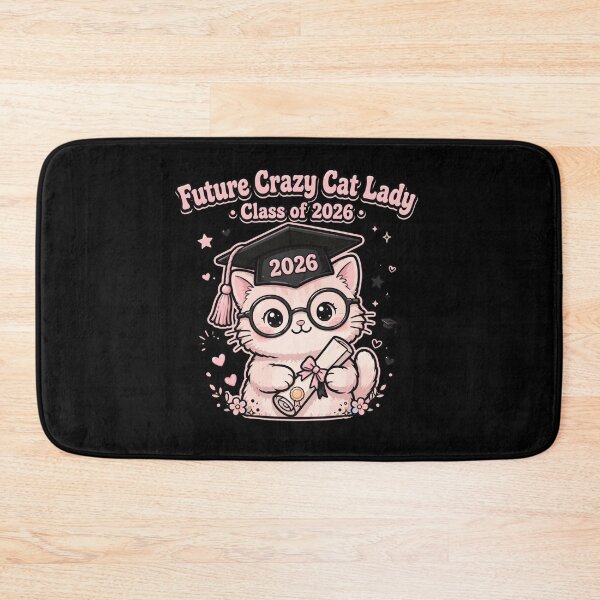 Item preview, Future Crazy Cat Lady Class of 2026 - Cute Graduation Cat designed and sold by Fulaly.