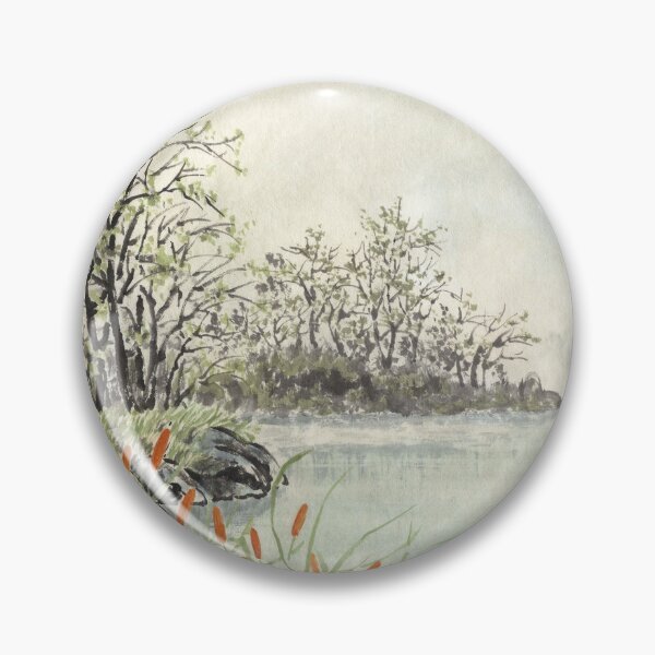 Item preview, January 23rd birthday flower Bulrush Landscape designed and sold by 366birthflower.